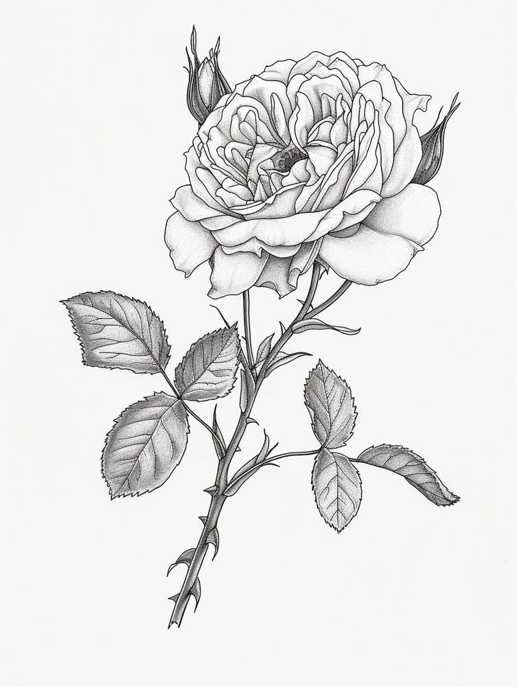 Roses Sketch 24