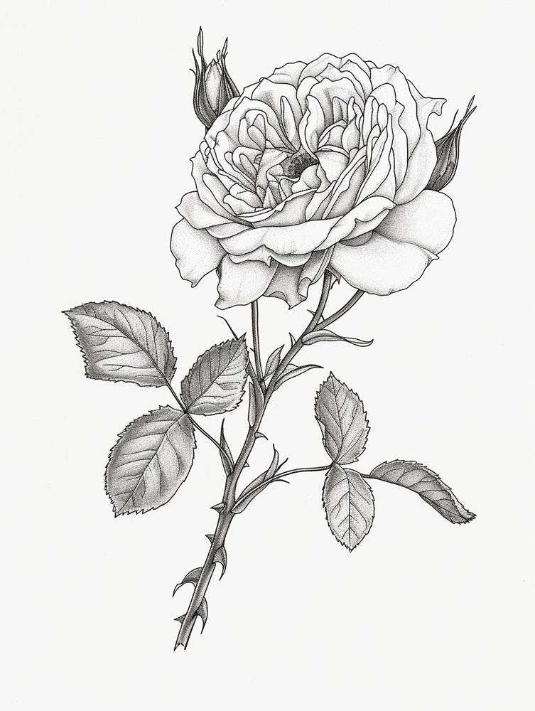 Roses Sketch 24