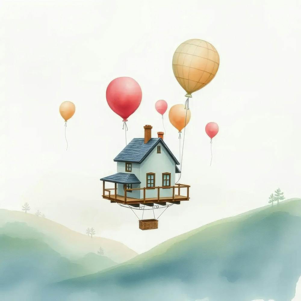 House With Balloons