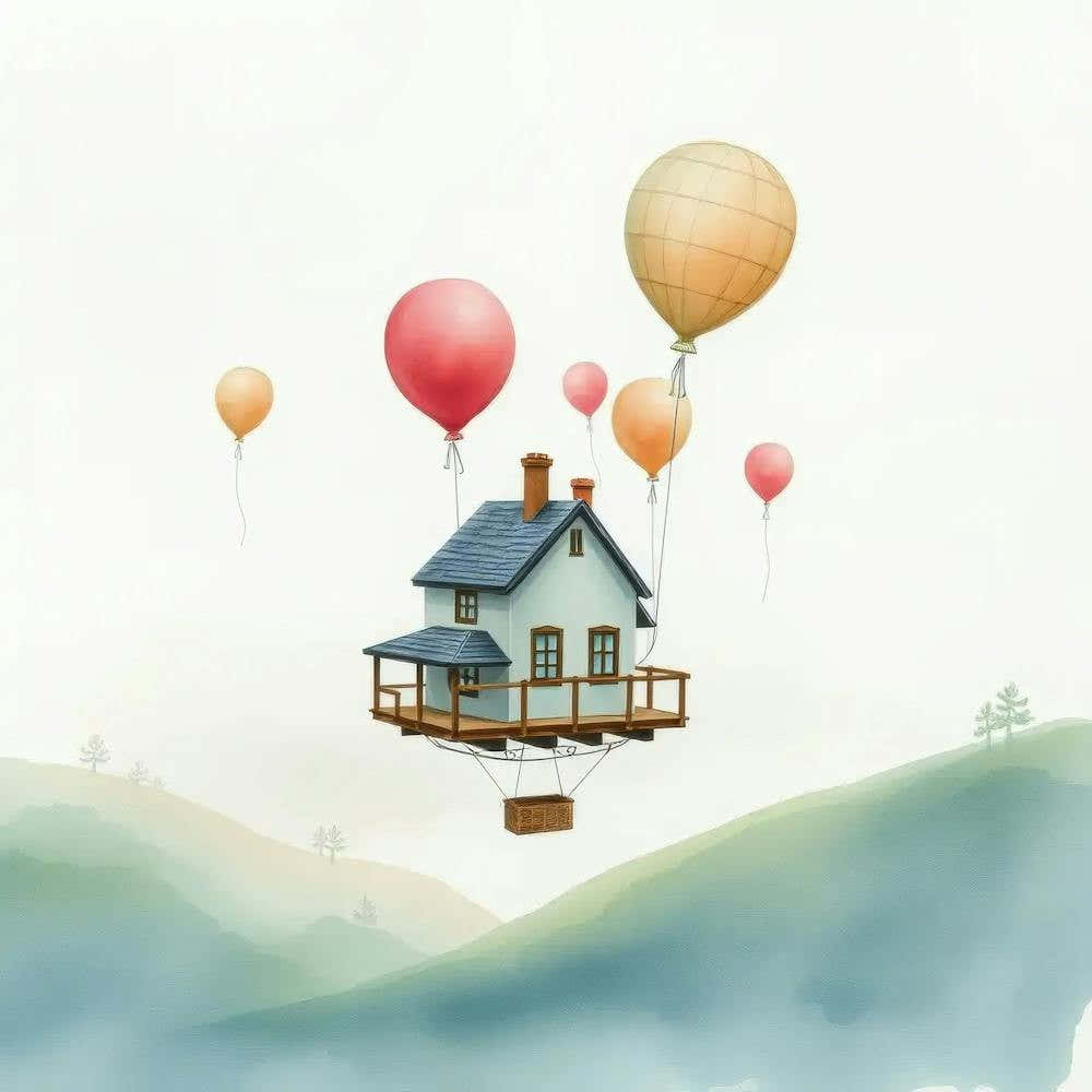 House With Balloons