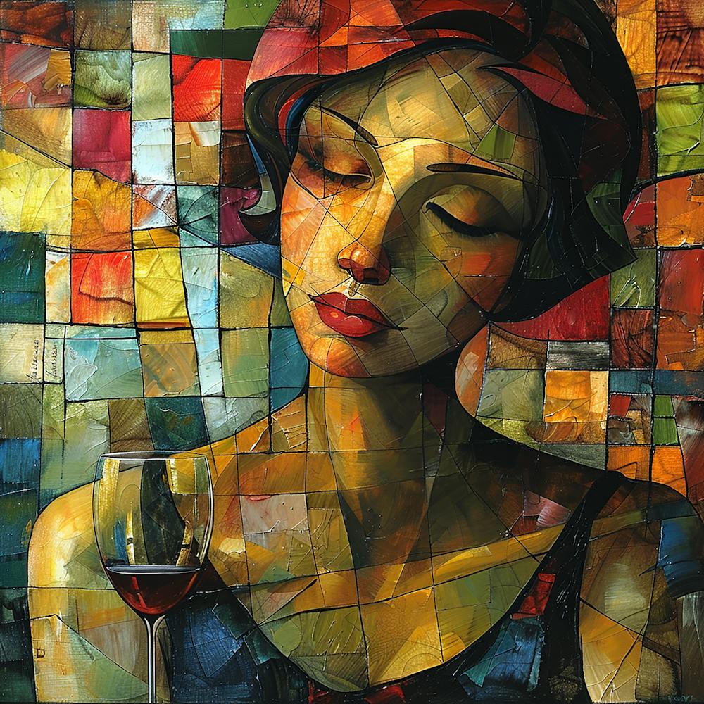 Woman With A Glass Of Wine