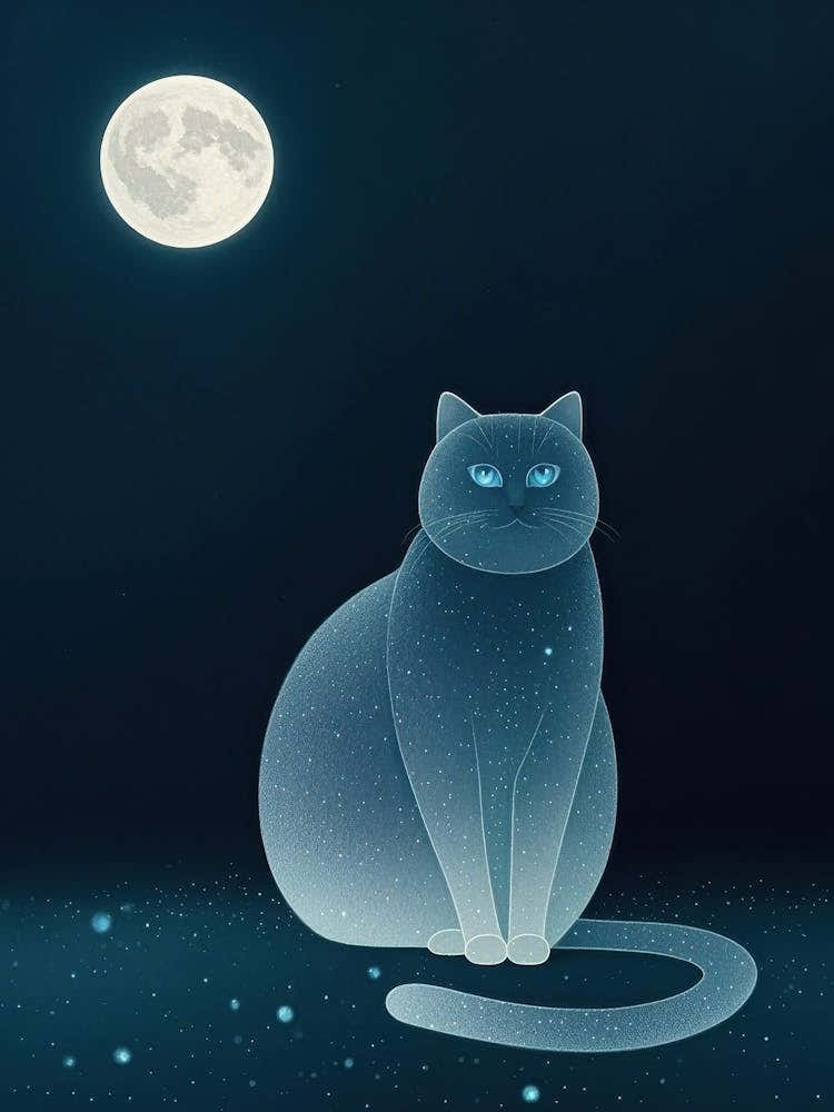 Cat In The Moonlight 5