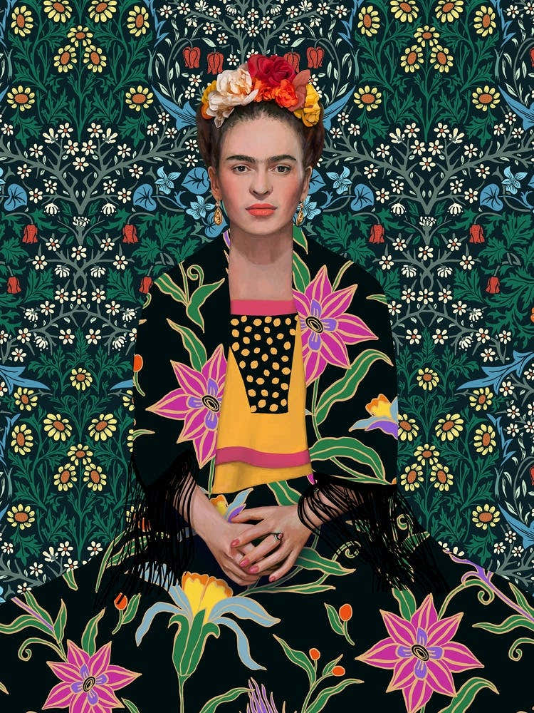 Mexican woman with flowers in her hair