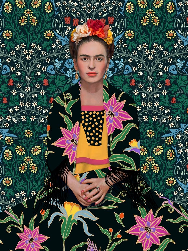 Mexican woman with flowers in her hair