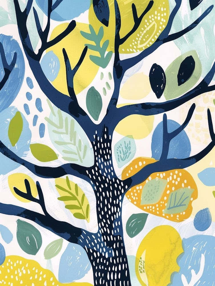 Sequoia Tree Flat Illustration 6