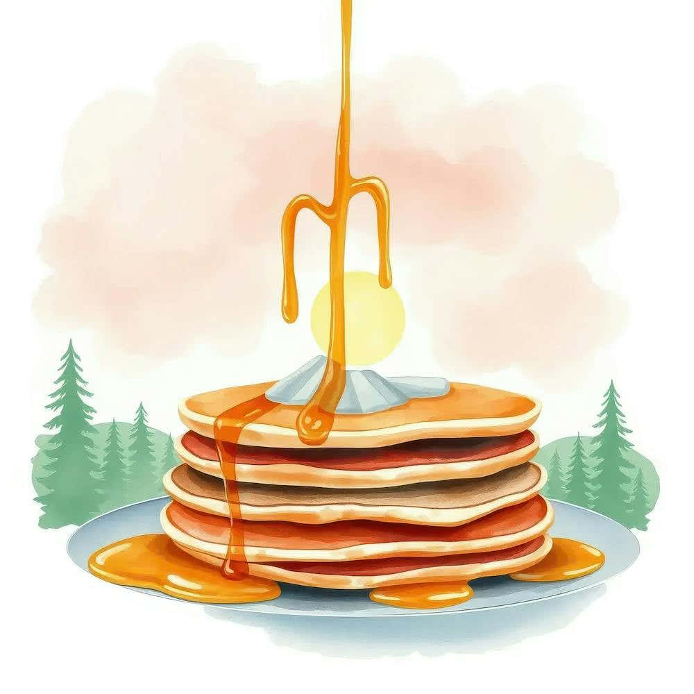 Pancakes With Maple Syrup