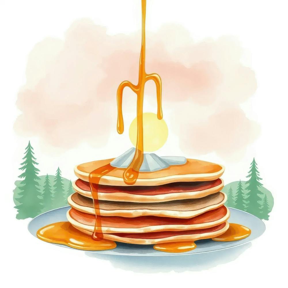 Pancakes With Maple Syrup