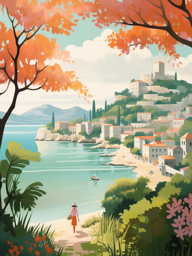 Budva Montenegro 4 Illustration