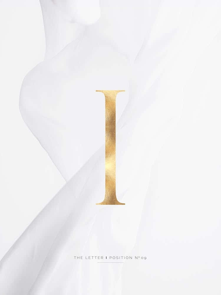 Letter I Gold