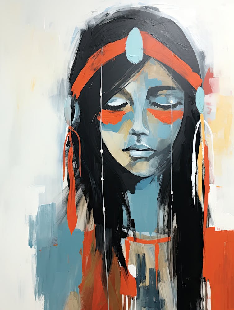Mystic Harmony, Native American Woman
