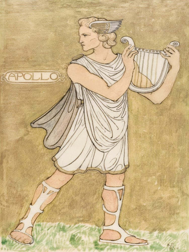 Design For Costume For Apollo (1910), Richard Roland Holst