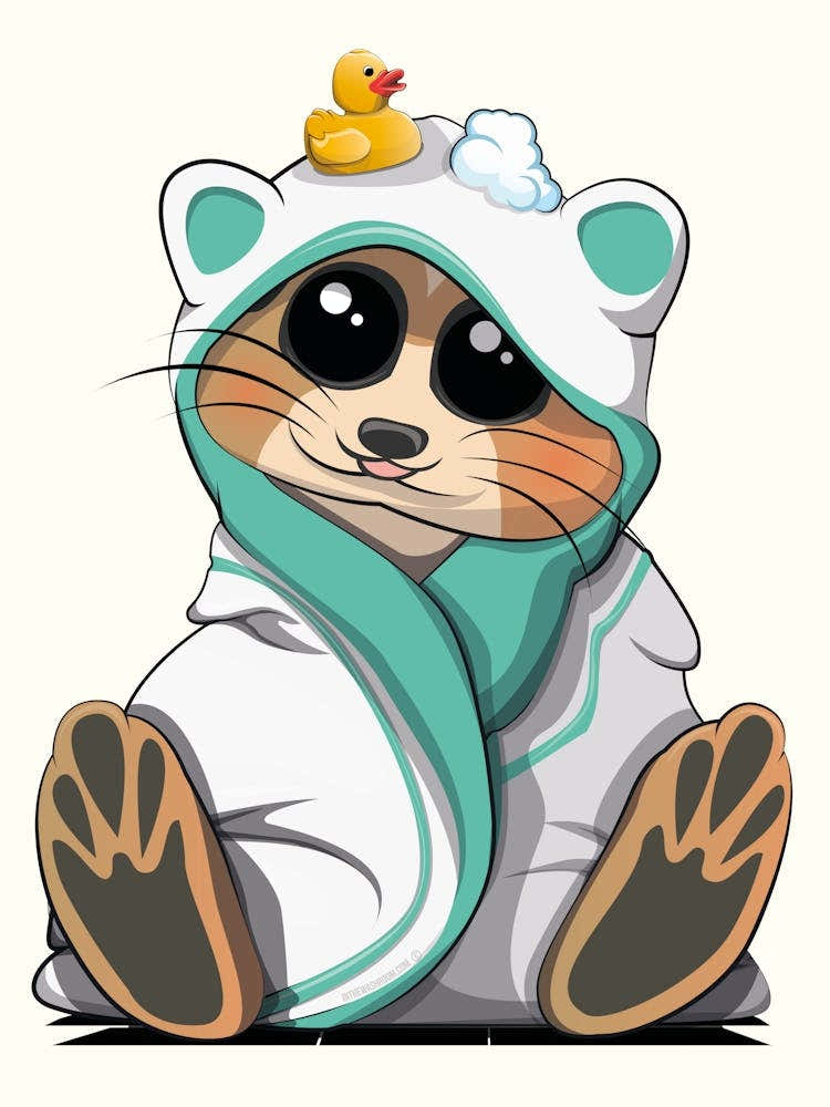 Meerkat in Bath Towel