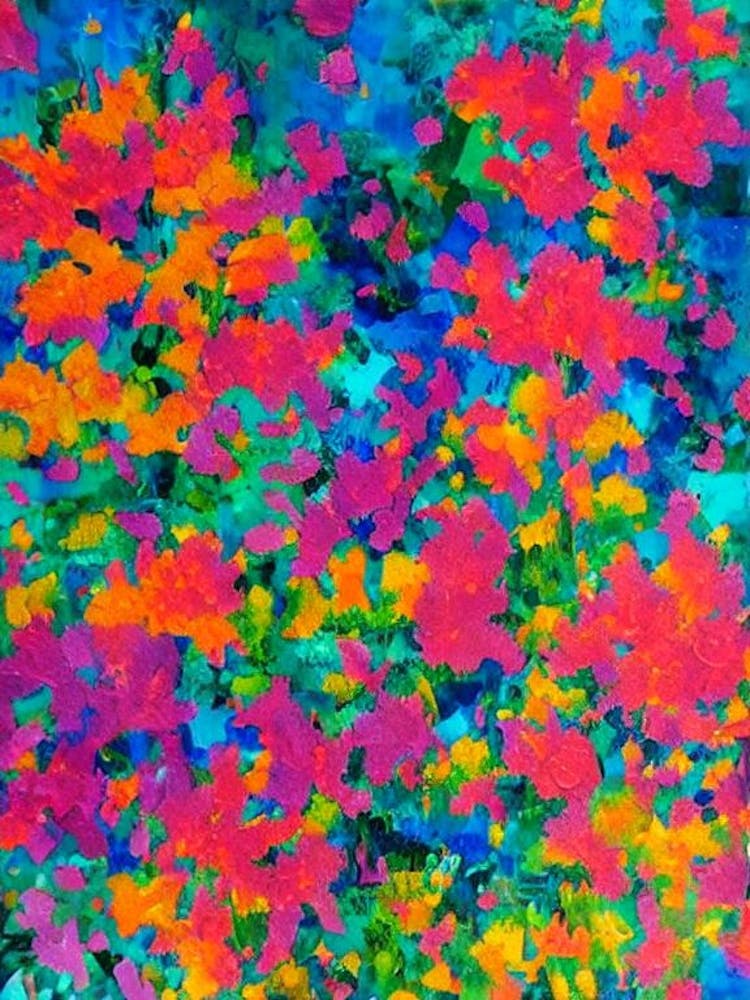 Acropora Microphthalma Vibrant Painting