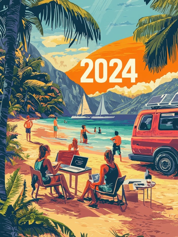 Aihrgdesign A Lifestyle Poster Celebrating The Digital Nomad 5