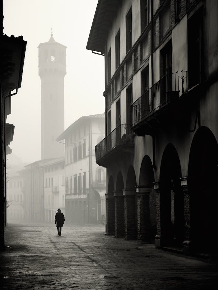 Pavia, Italy,  Black And White Analogue Photography  1
