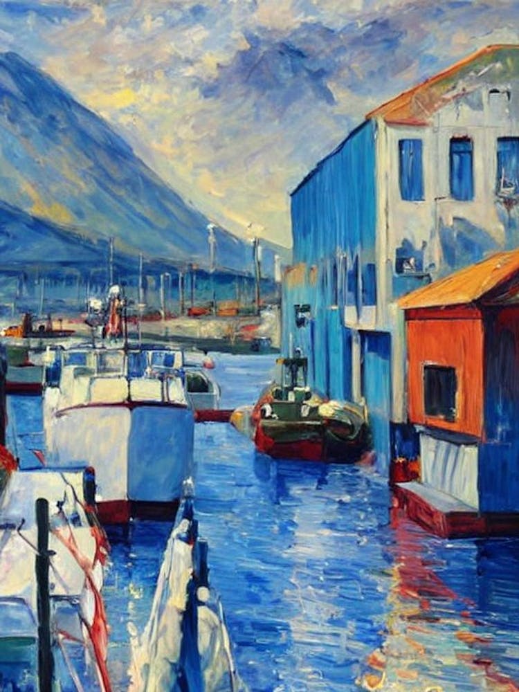 Port Of Novorossiysk Russia Abstract Block harbour