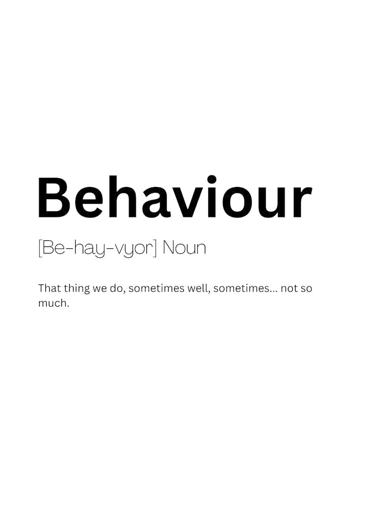 Behaviour Definition Meaning