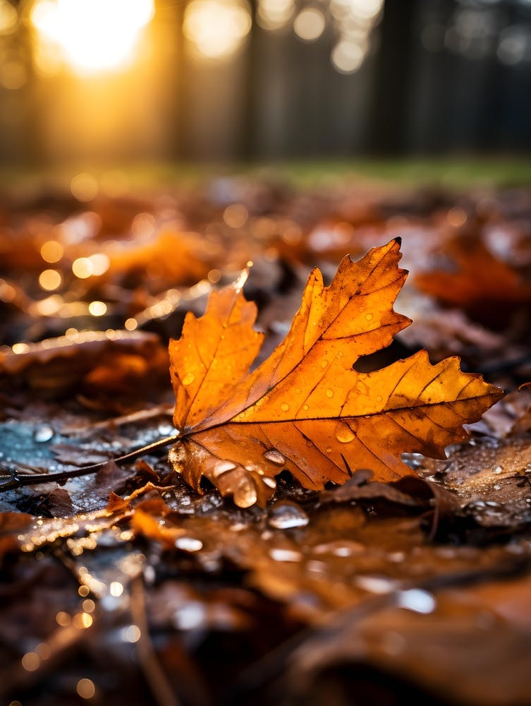 Autumn Leaves after Rain 2