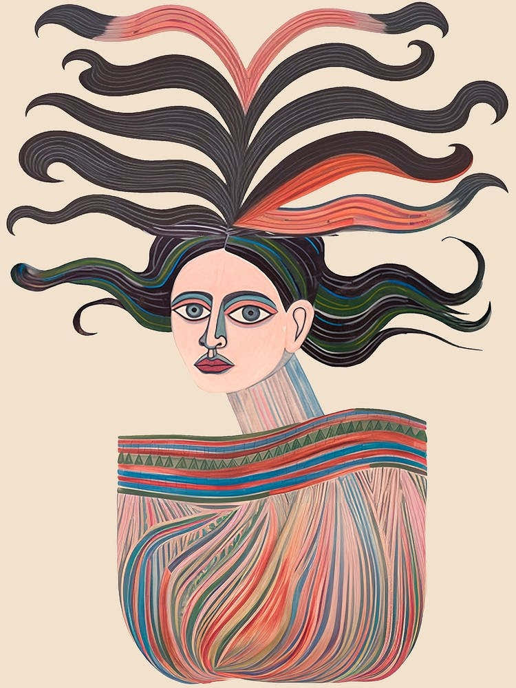 A Woman With A Headdress