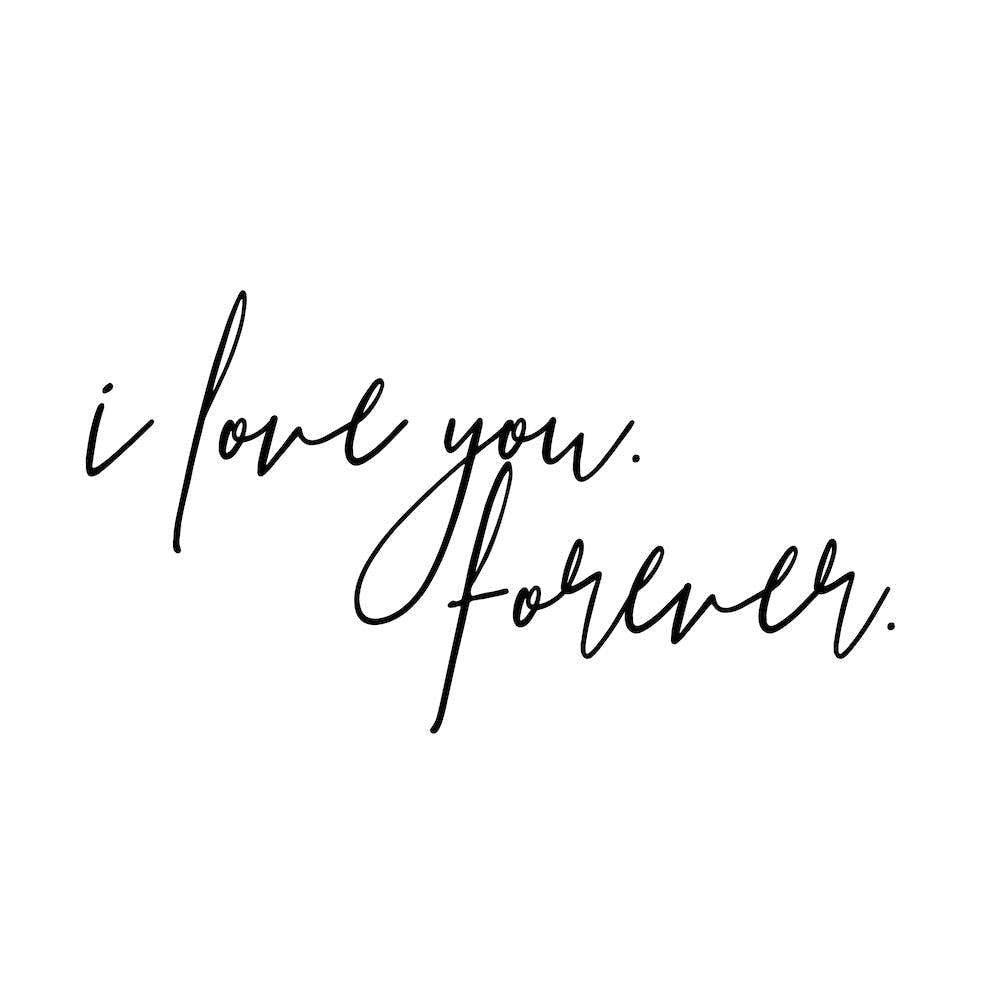 I Love You Forever Square