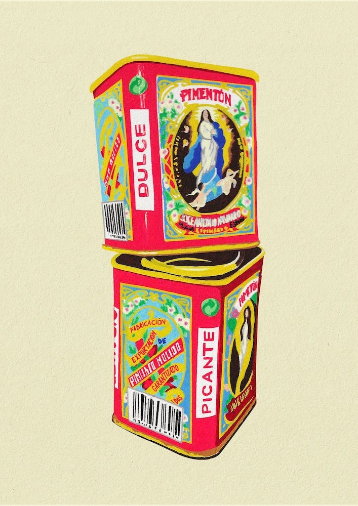 Pimentón Food Poster