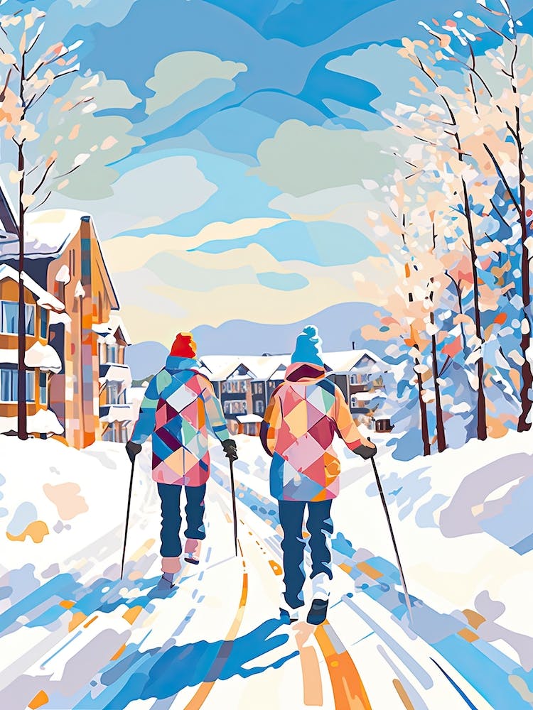Stowe Mountain Resort   Vermont Usa, Ski Resort Illustration 2