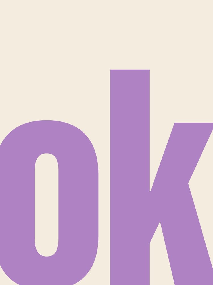Ok Typography - Violet