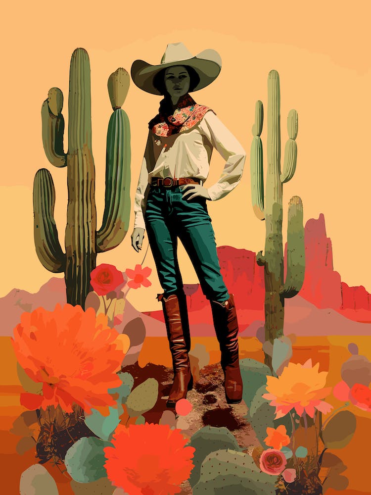 Collage Of Cowgirl Cactus 3