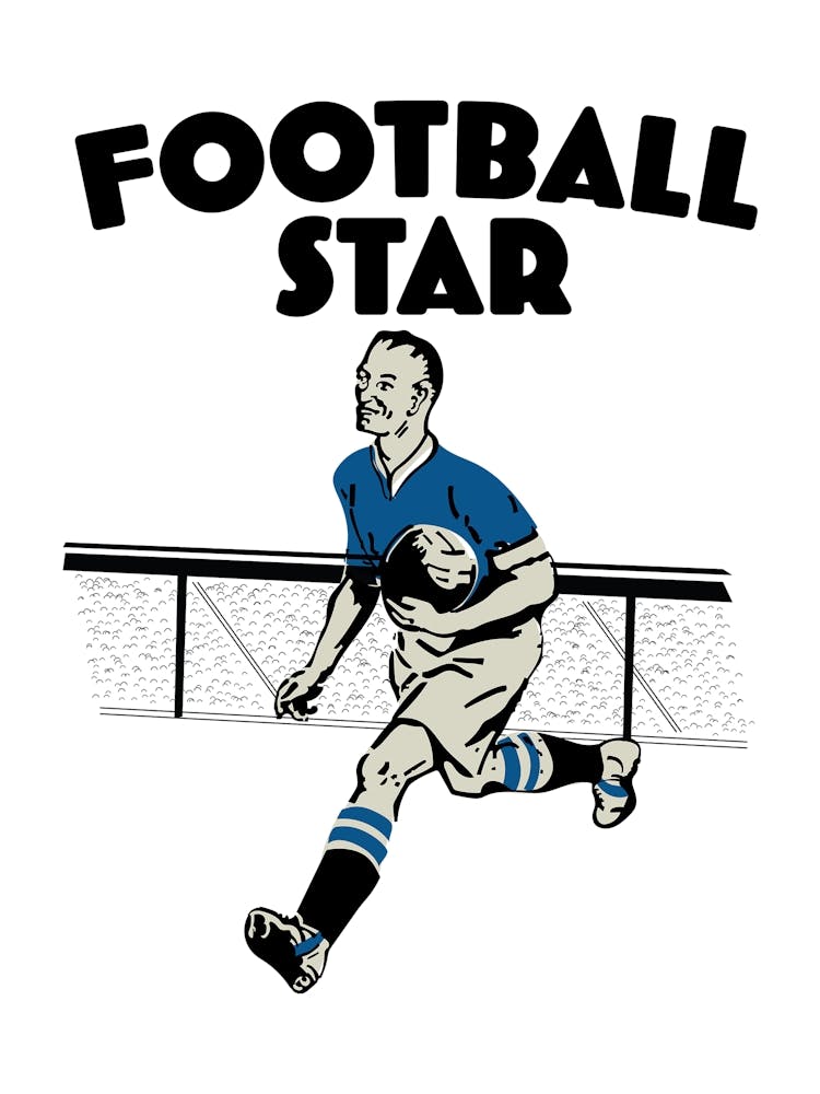 Vintage Football Star