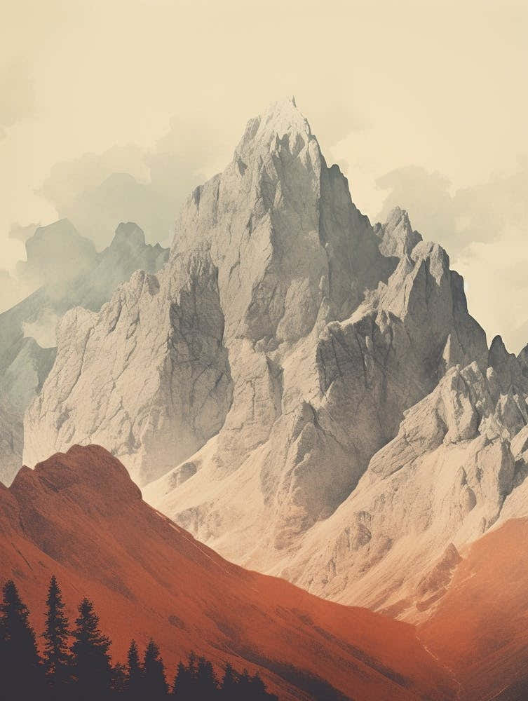 Dolomites Italy 3 Hiking Trail Landscape