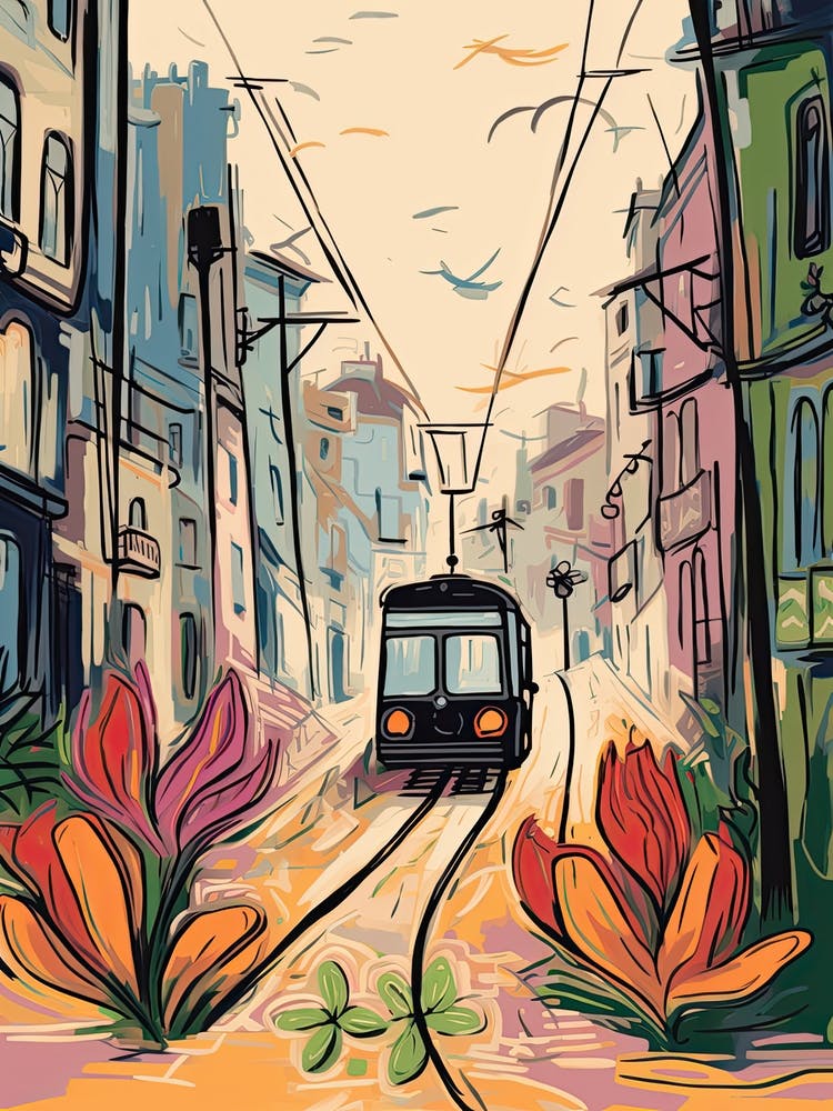 Lisbon, Flower Collage 7