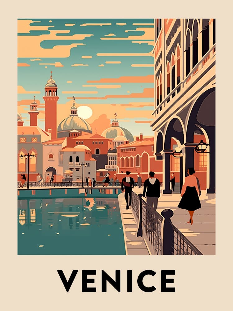 Vintage Travel Poster Venice 6