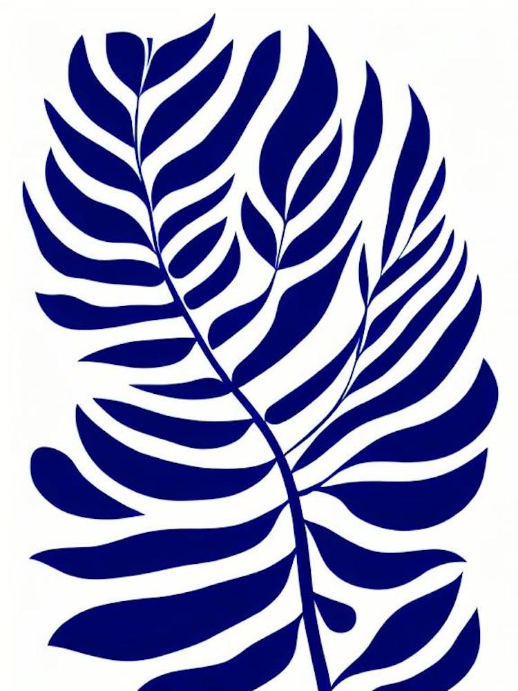 Rubber Plant Stencil Style