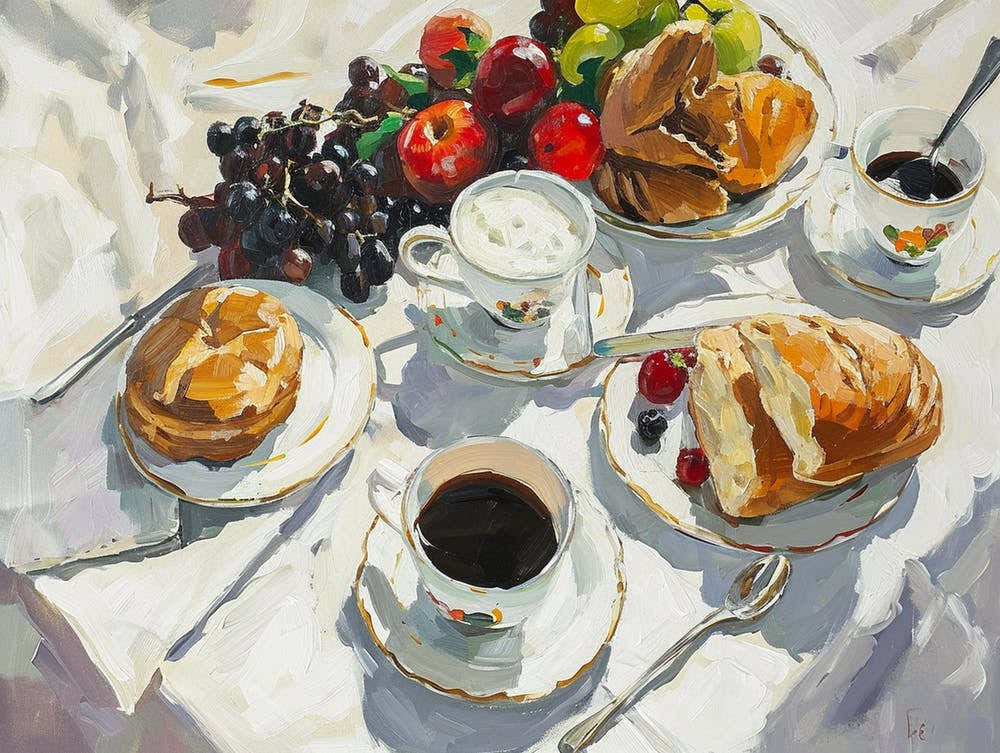 Breakfast - expressionism
