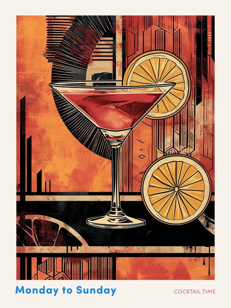 Art Deco Cocktail 6 Poster