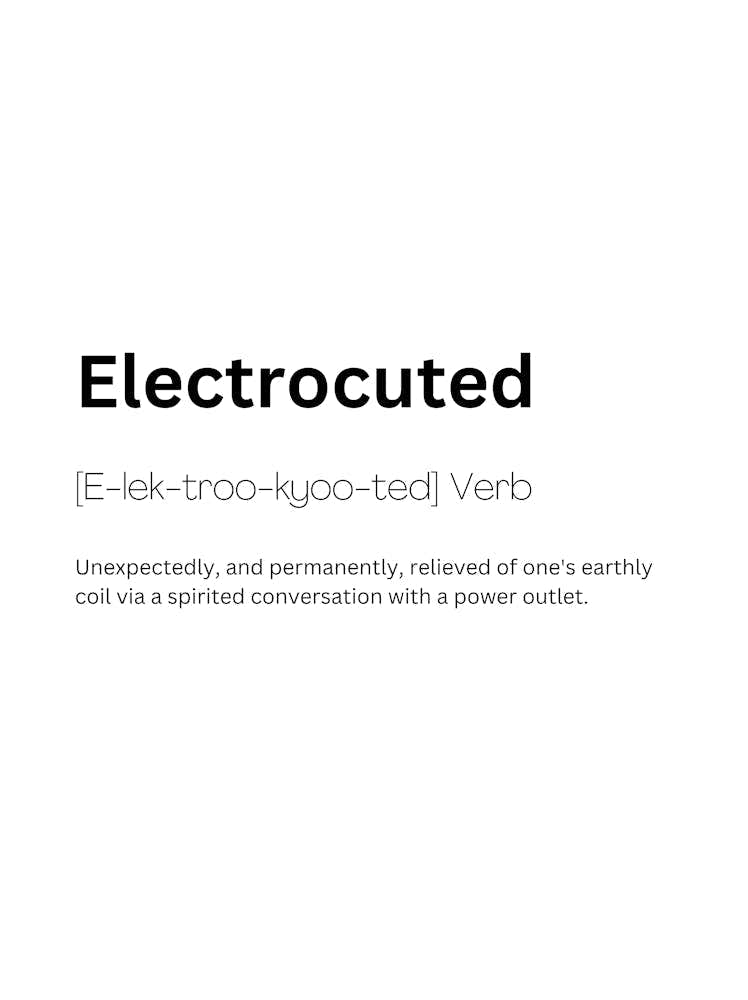 Electrocuted Definition Meaning