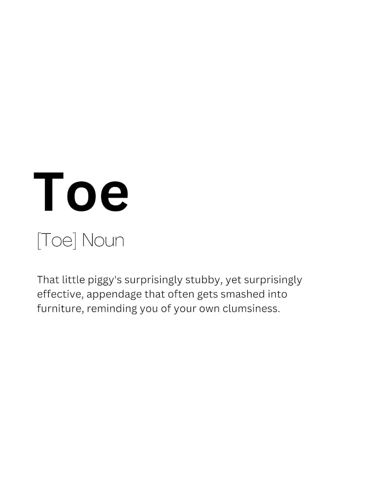 Toe Definition Meaning