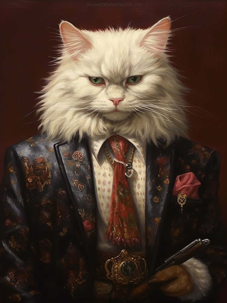 Gangster Cat Turkish Angora