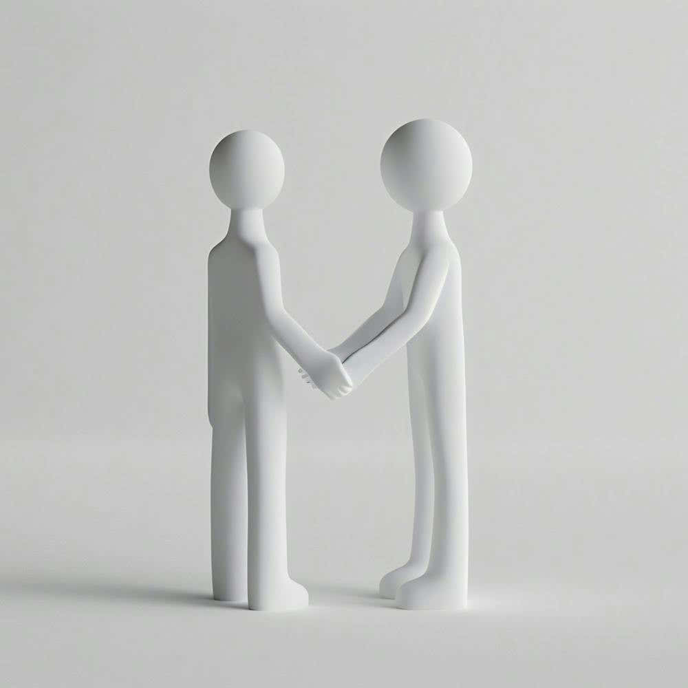 Two People Shaking Hands 3