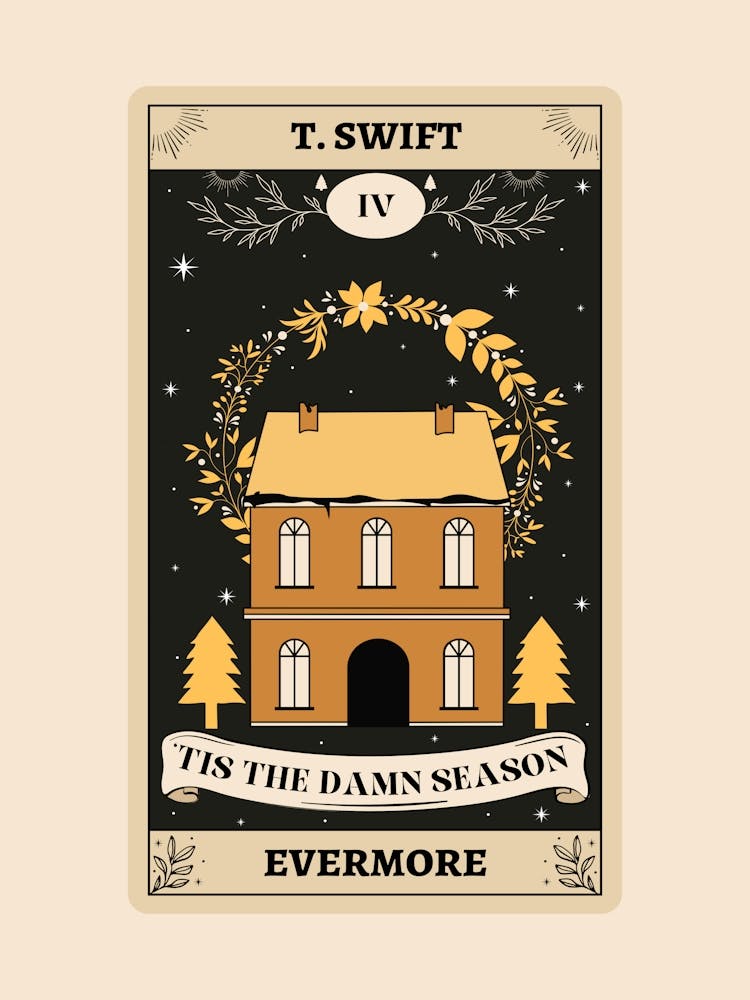 Taylor Swift Tis The Damn Season Tarot Card