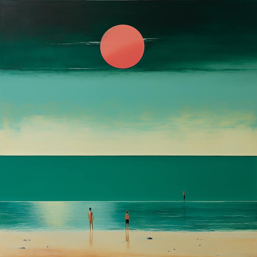 The Beach - abstract art 1