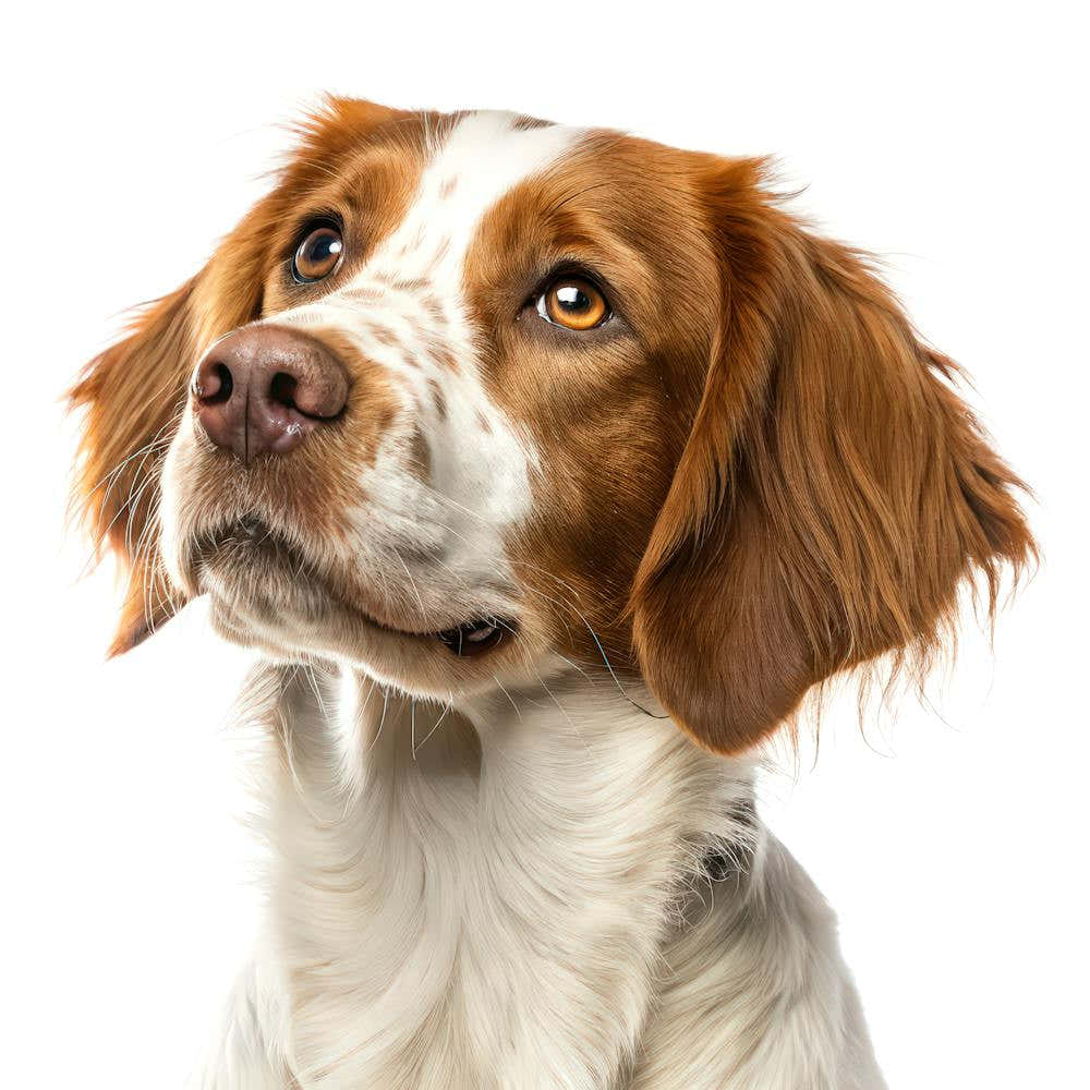 Brittany Spaniel Dog Portrait