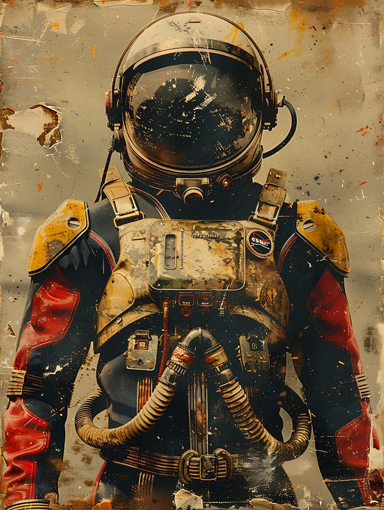 Beautiful Retro Astronaut 5