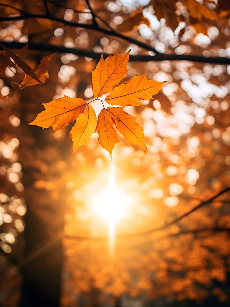 Autumn Leaves In The Sunlight 2