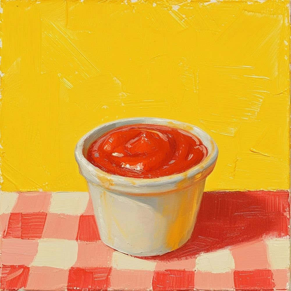 Ketchup Yellow Checkerboard 1