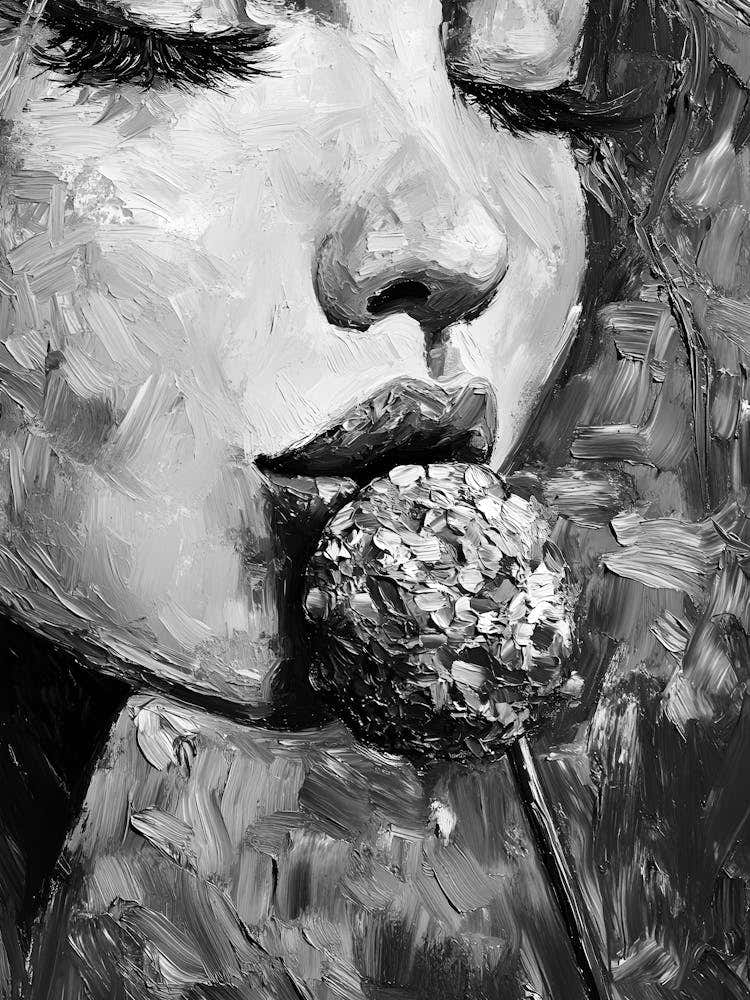 Black And White Of A Woman