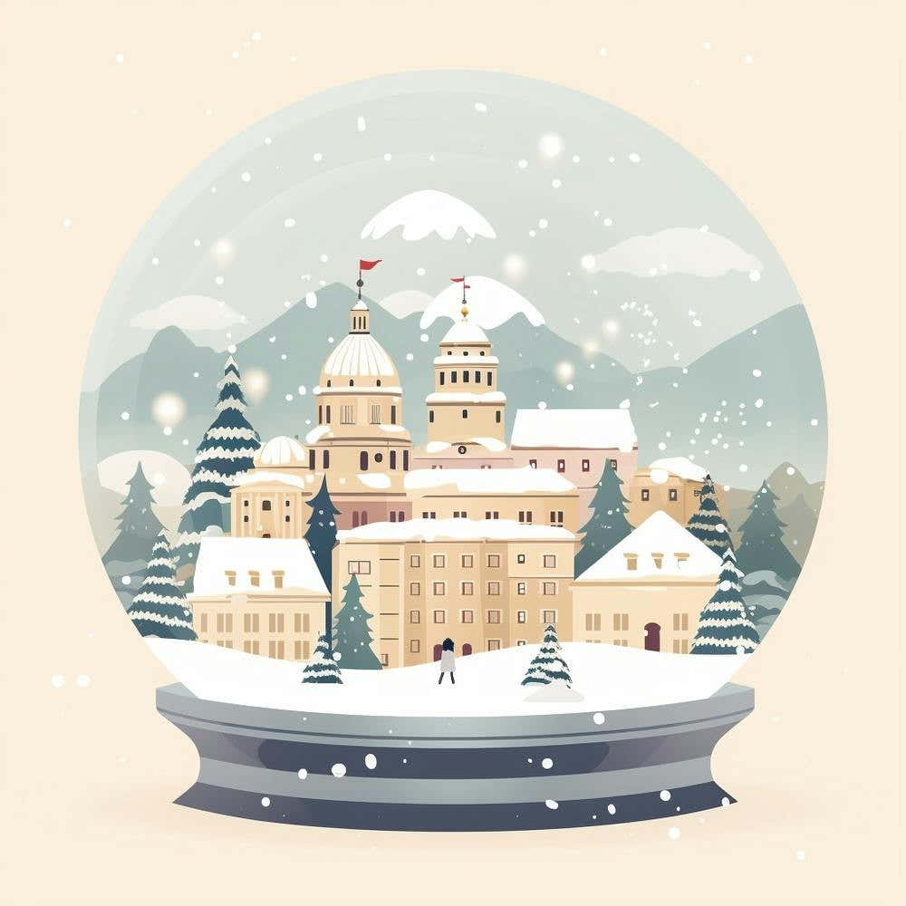 Salzburg Austria 1 Snowglobe