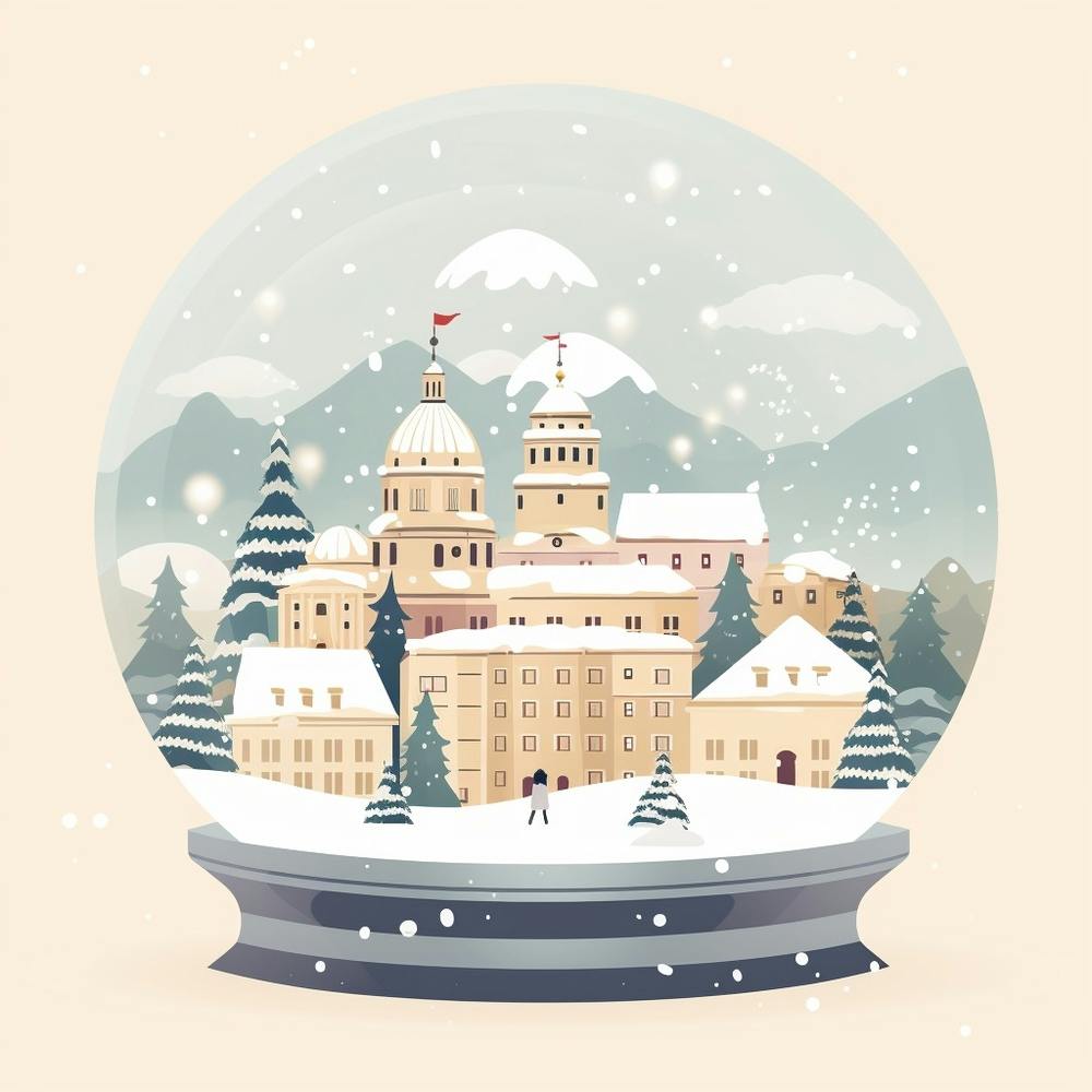 Salzburg Austria 1 Snowglobe