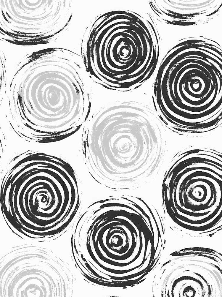 Black And White Swirls