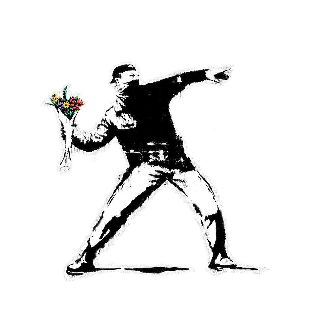 THROWER FLOWERS MAN | HQ Digital version | POP ART WORLD 2023 | www.popart.world